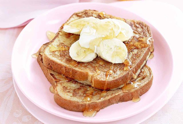 Honey Glazed Banana on Toast